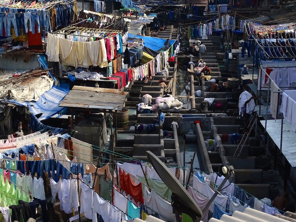 Les lavoirs de Mumbai en Inde