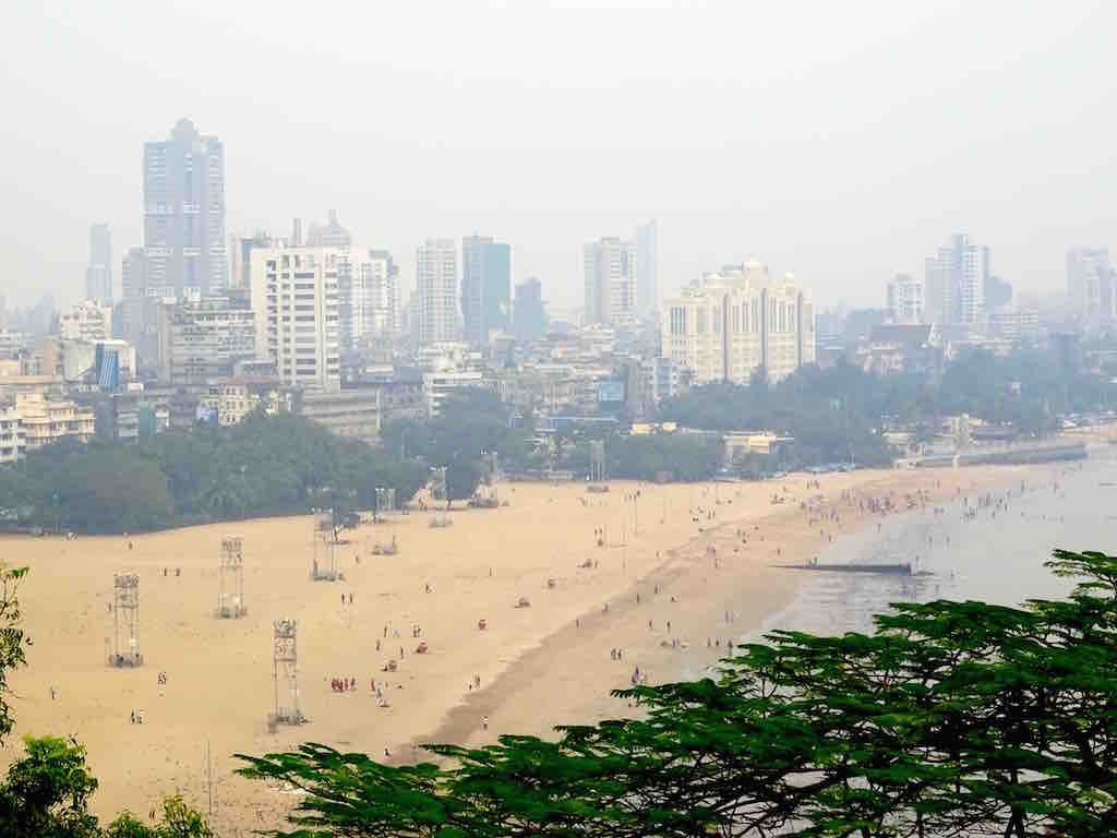 Photo de Chowpati beach a Mumbai en Inde