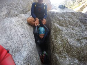 Canyoning dans les gorges du chassezac en Lozère