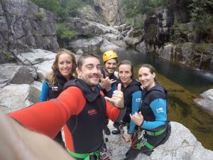 Canyoning dans les gorges du chassezac en Lozère