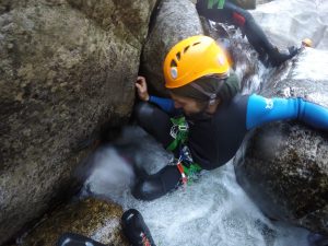 Canyoning dans les gorges du chassezac en Lozère